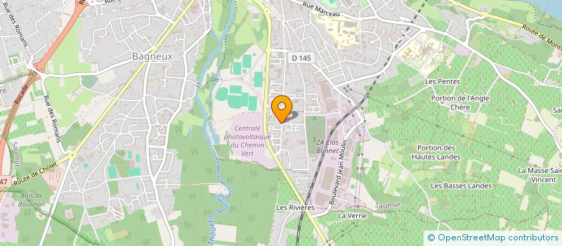 localisation de l'entreprise SNC PRIEUR à SAUMUR