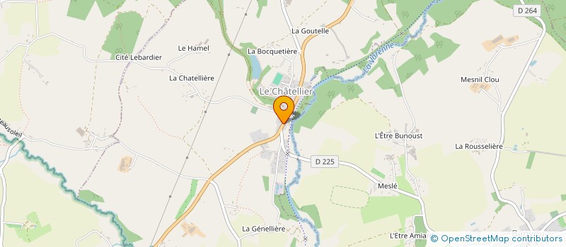 localisation de l'entreprise SNC PRINGAULT-VILLEDIEU à LE CHATELLIER