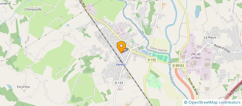 localisation de l'entreprise SNC PRODEL  VARETZ