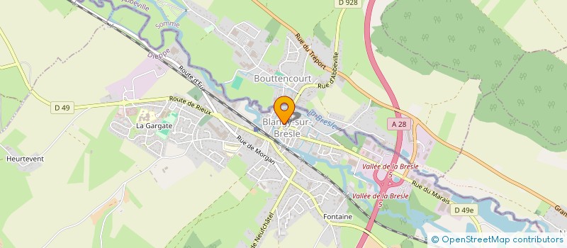 localisation de l'entreprise SNC PRUVOST  BLANGY-SUR-BRESLE