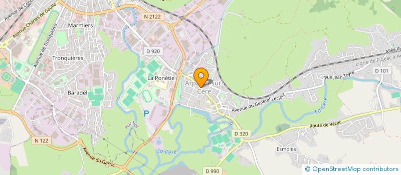 localisation de l'entreprise SNC QLF à ARPAJON-SUR-CERE