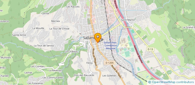 localisation de l'entreprise SNC QUELET à SALLANCHES