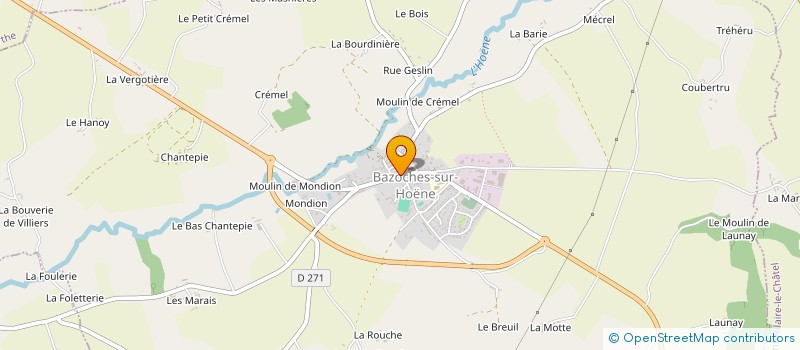localisation de l'entreprise SNC QUINET-TOUTENELLE à BAZOCHES-SUR-HOENE