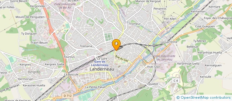 localisation de l'entreprise SNC QUIOC FRERES à LANDERNEAU