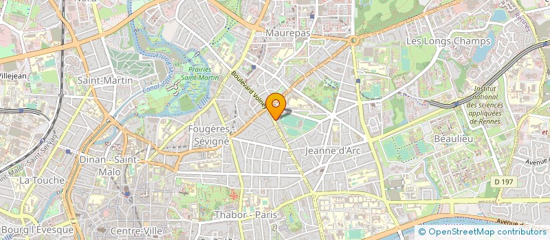 localisation de l'entreprise SNC REBILLON à RENNES