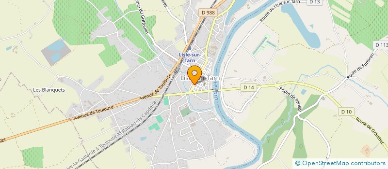 localisation de l'entreprise SNC RENE LULU à LISLE-SUR-TARN