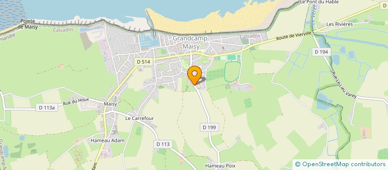 localisation de l'entreprise SNC RESIDENCE LES ONDINES  GRANDCAMP-MAISY