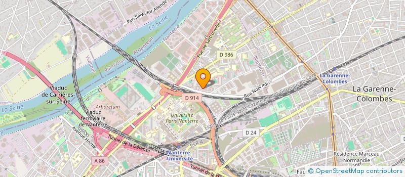 localisation de l'entreprise SNC RESINES ET BATIMENT à NANTERRE