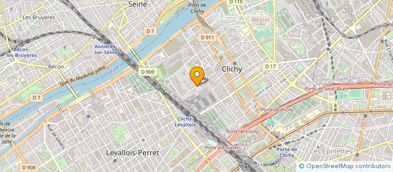localisation de l'entreprise SNC RESTHOTELIERE N°24 à CLICHY