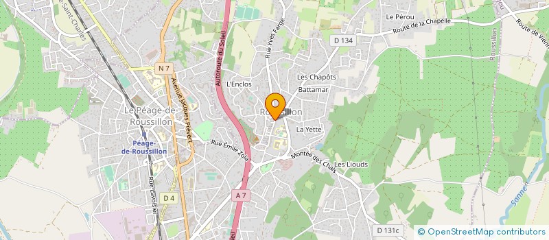 localisation de l'entreprise SNC RIGOUDY à ROUSSILLON