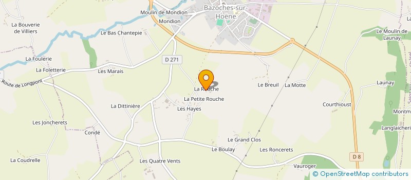 localisation de l'entreprise SNC RIPAULT SYLVAIN MARTIAL à BAZOCHES-SUR-HOENE