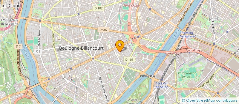 localisation de l'entreprise SNC RIVIERA DEVELOPPEMENT ET CIE à BOULOGNE-BILLANCOURT