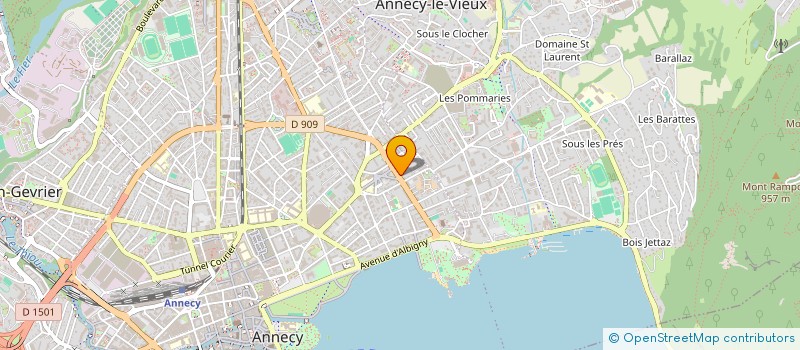 localisation de l'entreprise SNC ROCADE PRESSING à ANNECY