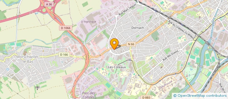 localisation de l'entreprise SNC ROTH  MULHOUSE