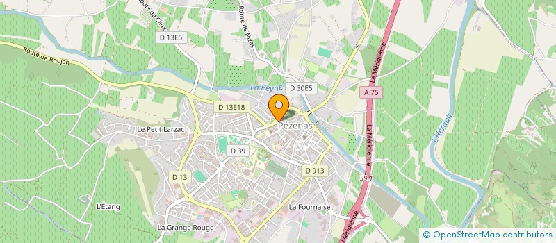 localisation de l'entreprise SNC S.N.I.I à PEZENAS