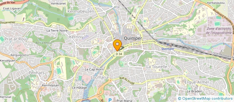 localisation de l'entreprise SNC SAINT GUILLAUME  QUIMPER