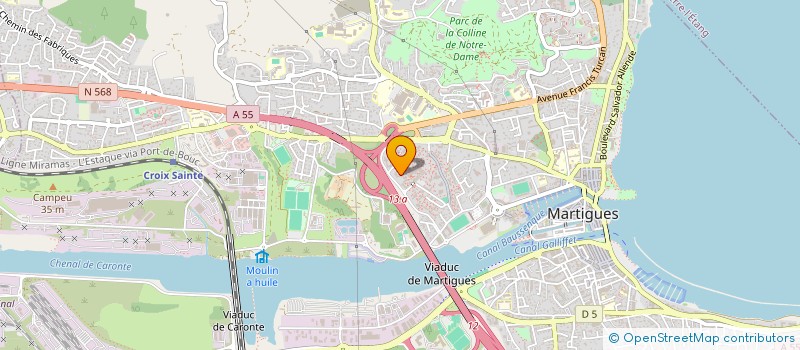 localisation de l'entreprise SNC SALARD  MARTIGUES