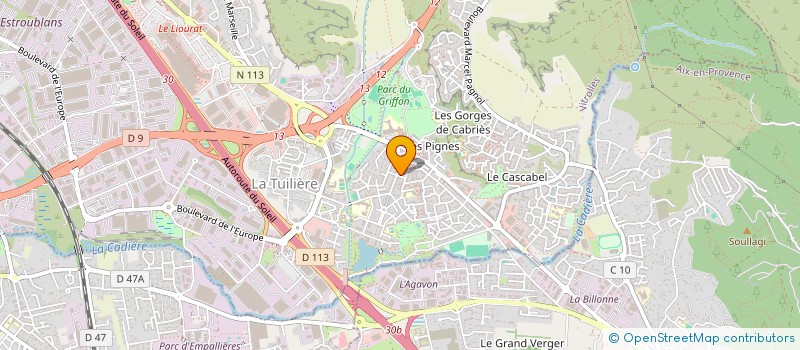 localisation de l'entreprise SNC SAMA  VITROLLES