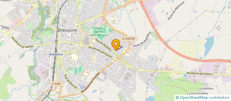 localisation de l'entreprise SNC SANITHERM à BRESSUIRE