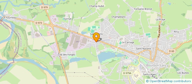 localisation de l'entreprise SNC SANTIER-CHOQUET  BOURBON-LANCY