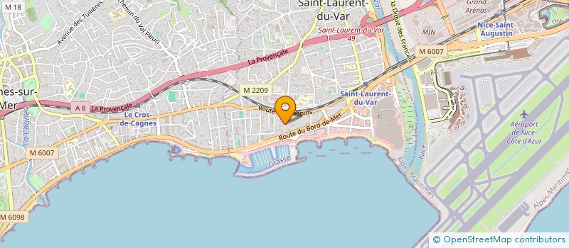 localisation de l'entreprise SNC SB NETTOYAGE à SAINT-LAURENT-DU-VAR