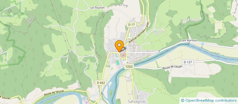 localisation de l'entreprise SNC SCHEID  CAJARC