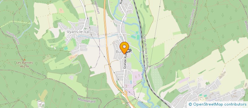 localisation de l'entreprise SNC SCHNEIDER-PERRET  COUTHENANS