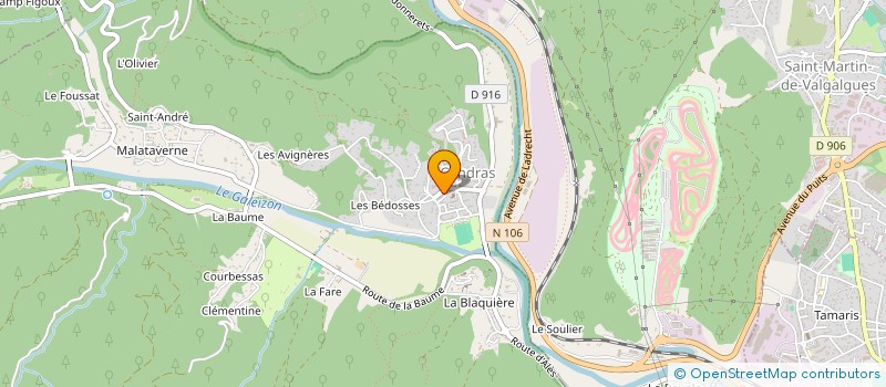 localisation de l'entreprise SNC SCOTTE  CENDRAS