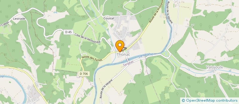 localisation de l'entreprise SNC SHANGRILA  THONAC