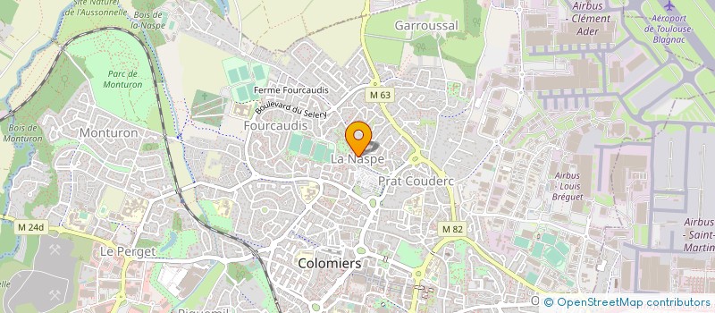localisation de l'entreprise SNC SILVE CHARTIER à COLOMIERS