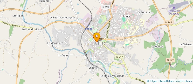 localisation de l'entreprise SNC SIMON à BELLAC