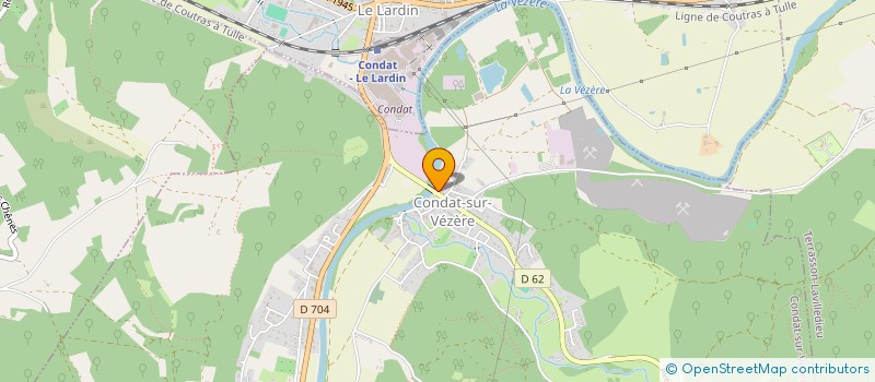 localisation de l'entreprise SNC SIMONET  CONDAT-SUR-VEZERE