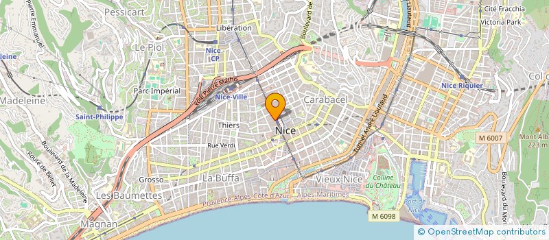 localisation de l'entreprise SNC SM DU SUD à NICE
