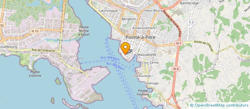 localisation de l'entreprise SNC SOUND SHOP DJ à POINTE A PITRE