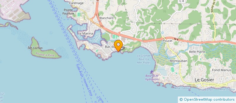 localisation de l'entreprise SNC SOUTH  LE GOSIER