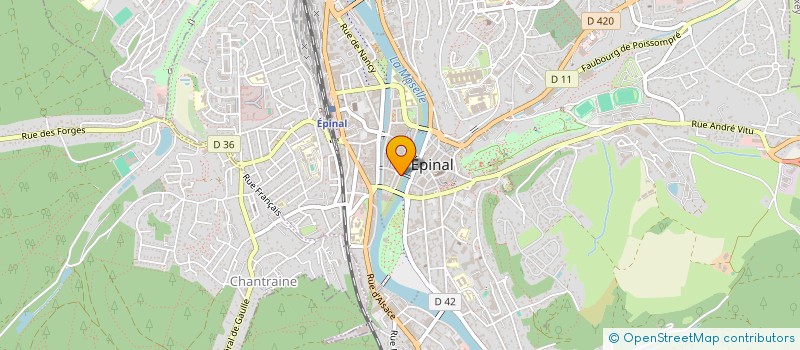 localisation de l'entreprise SNC STAHV ET CIE  EPINAL