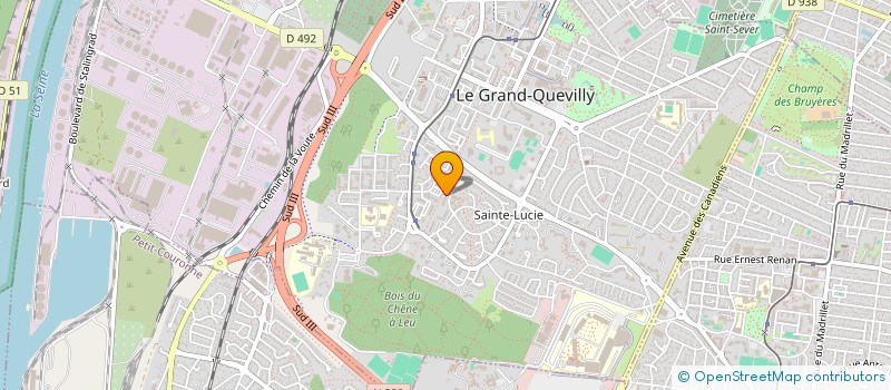 localisation de l'entreprise SNC STEVENOOT L'OCEAN  LE GRAND-QUEVILLY