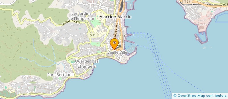 localisation de l'entreprise SNC SUBRINI PARAVISINI à AJACCIO