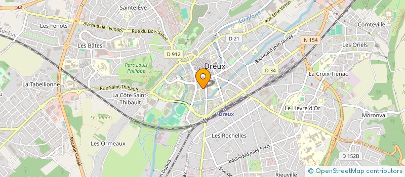 localisation de l'entreprise SNC T.D. à DREUX