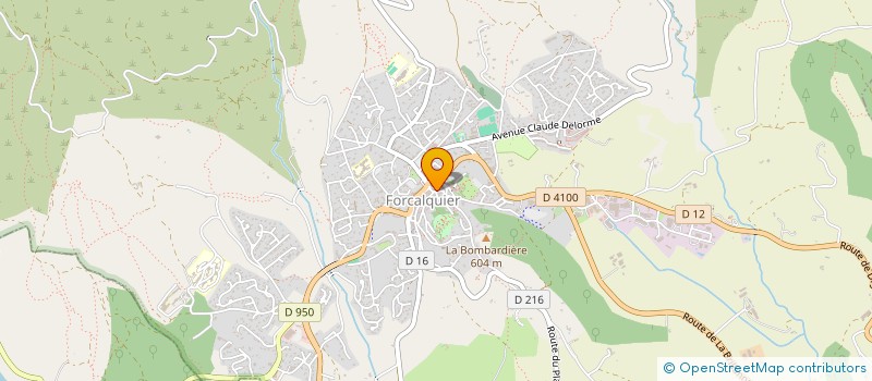 localisation de l'entreprise SNC TABAC BARLAUD  FORCALQUIER