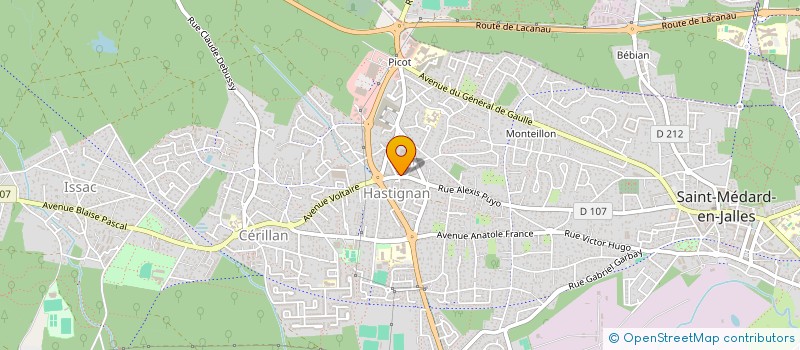 localisation de l'entreprise SNC TABAC D HASTIGNAN  SAINT-MEDARD-EN-JALLES