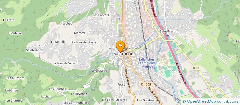 localisation de l'entreprise SNC TABAC DU MONT BLANC à SALLANCHES