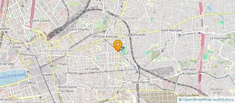 localisation de l'entreprise SNC TABAC FOCH  MARSEILLE 4EME