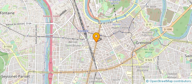 localisation de l'entreprise SNC TABAC JAURES à GRENOBLE