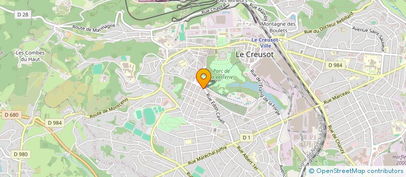 localisation de l'entreprise SNC TABAC LA MOLETTE  LE CREUSOT