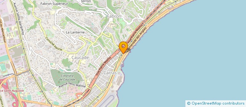 localisation de l'entreprise SNC TABAC LOTO CADEAUX CALIFORNIE à NICE