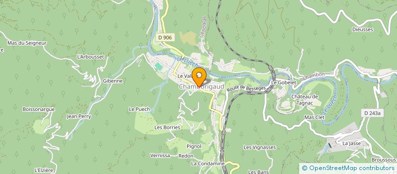 localisation de l'entreprise SNC TABAC M&B  CHAMBORIGAUD