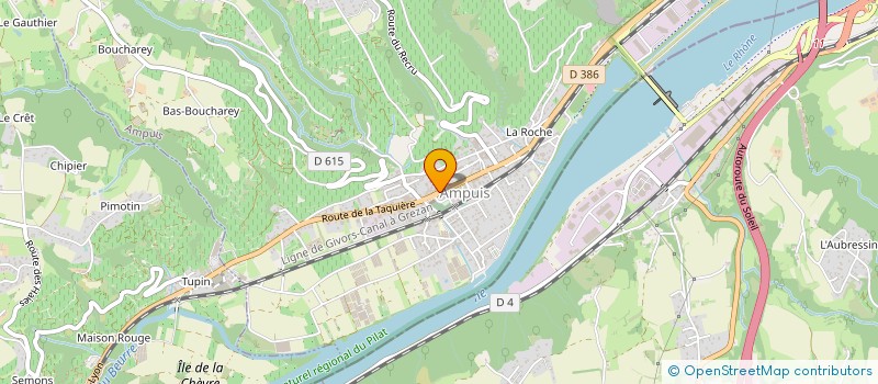 localisation de l'entreprise SNC TABAC PRESSE D'AMPUIS  AMPUIS