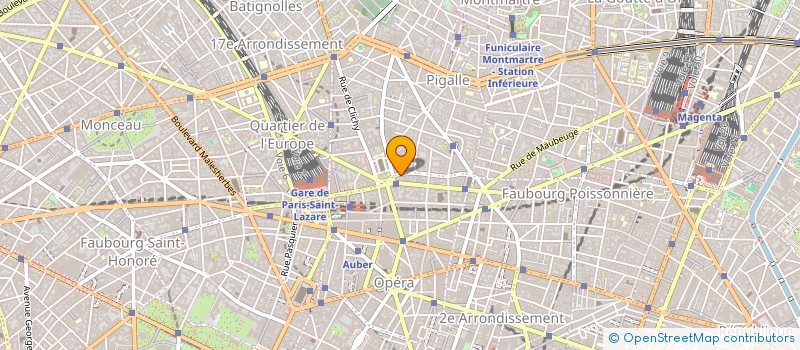 localisation de l'entreprise SNC TABAC SAINT LAZARE à PARIS