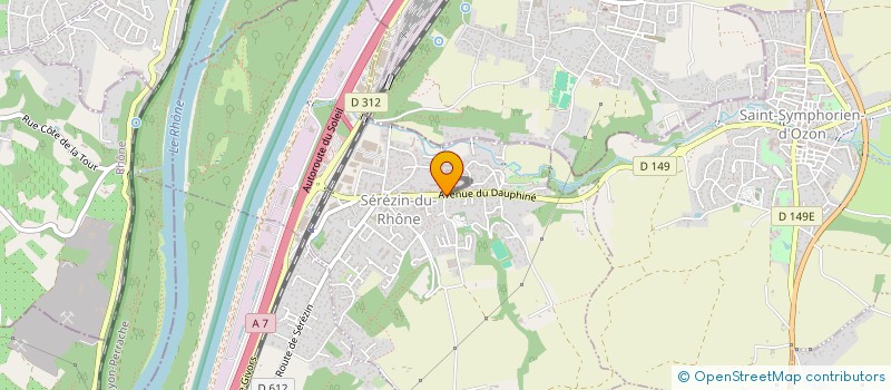 localisation de l'entreprise SNC TABAC SEREZIN  SEREZIN-DU-RHONE